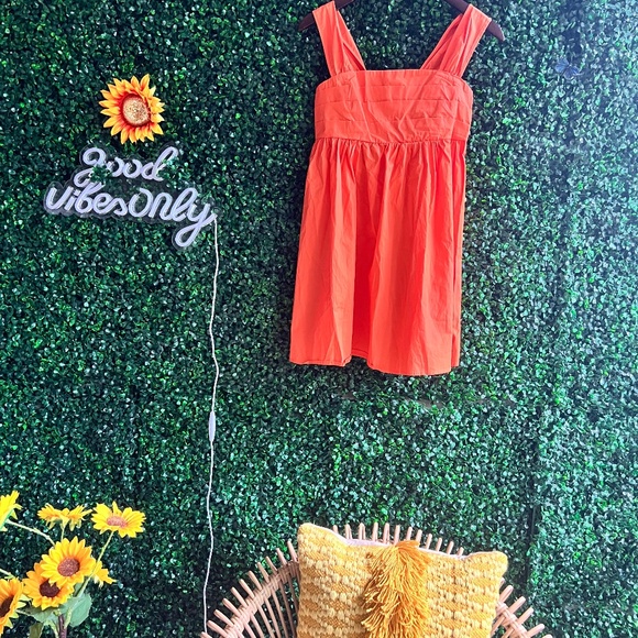 SHEIN Orange Sleeveless Mini Summer Resort Dress Size XS - Picture 1 of 6